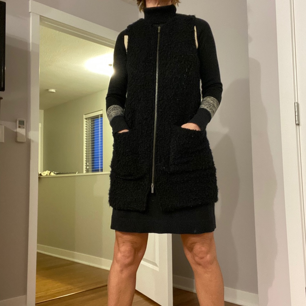 Sanctuary Long Black Vest S